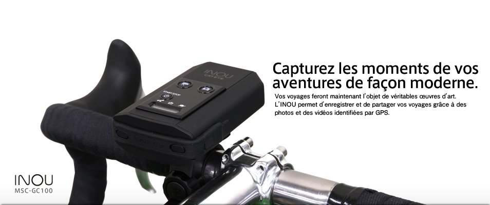 Capture the Modern Adventure Consider your life's wanderings as performance art. Or just plain enjoyment.
The INOU records and shares your voyages with both GPS-tagged photos and video. INOU MSC-GC100