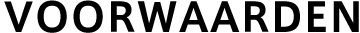 VOORWAARDEN