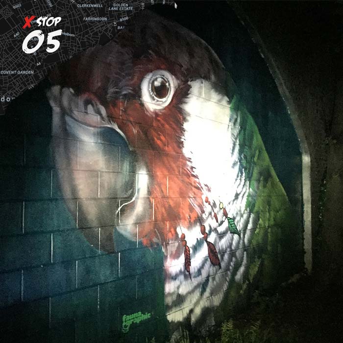Mural by Faunagraphic on Ackroyd Drive