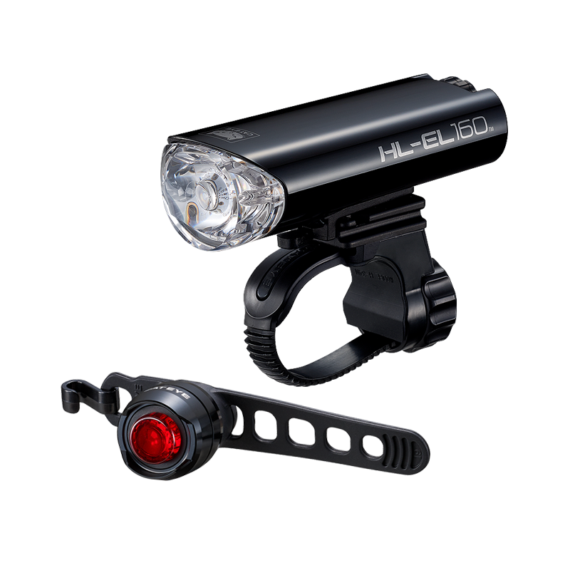 cateye el135 and orb black rear bike light set