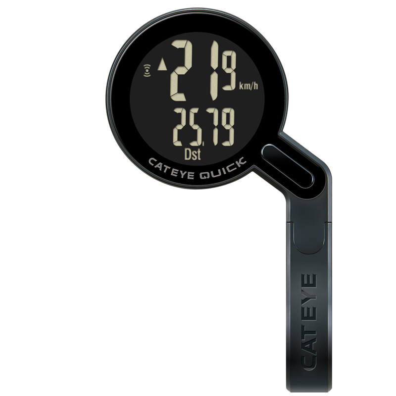 CATEYE QUICK Bike Wireless Computer Speedometer with Speed Sensor&Bracket Black 