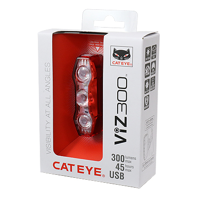 CatEye ViZ 300 USB Rechargeable Rear Cycling Light 