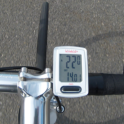 New Cateye VELO Wireless Cycling Bike Computer Speedometer CC-VT235W White 