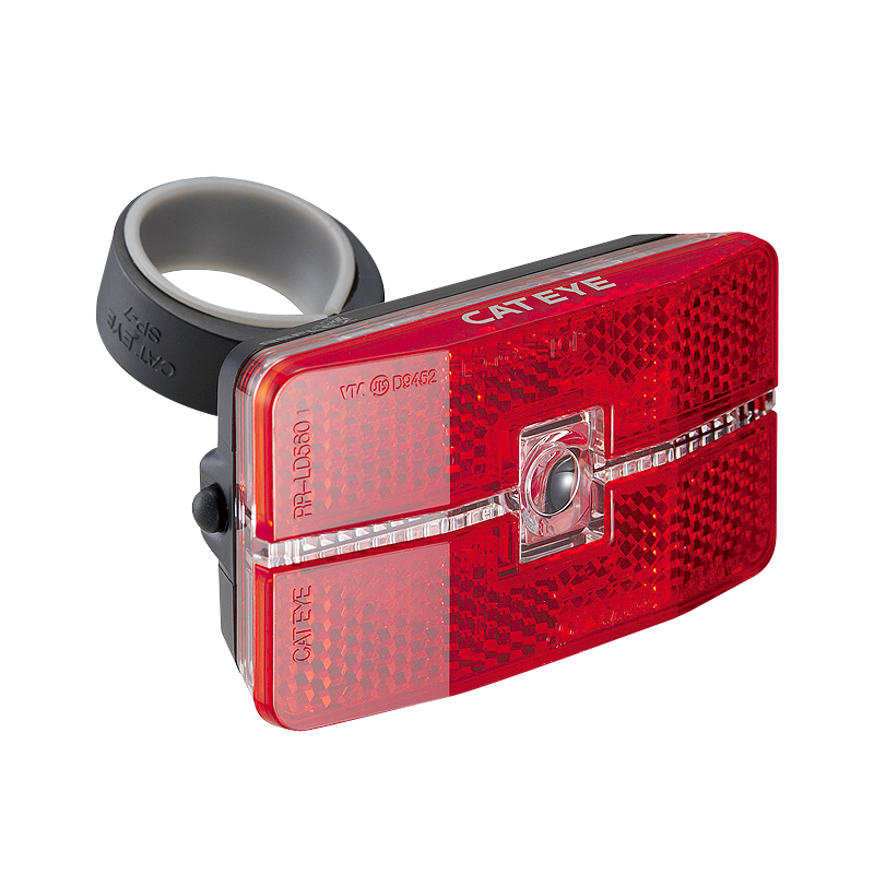 thumbnail image 2 of CATEYE Reflex Rack Rear Bike Light - Safety Reflector With AA Batteries 200+ Hour Runtime 2 of 4
